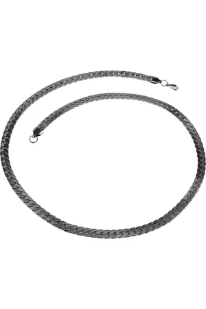 esde2 60cm x 6mm Ketting - Gepolijst Roestvrij Staal - Platte Slangenketting