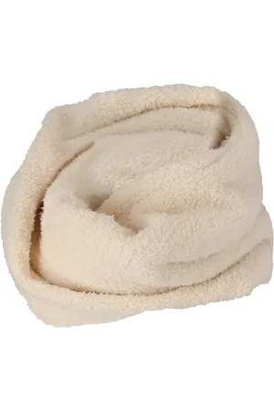 sarlini Colsjaal & Haarband - Teddy Wol - One Size - Woolwhite