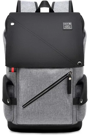 Merkloos Functionele 15,6 cm laptoprugzak heren - USB-rugzak voor school en reizen - Waterdichte nylon dagrugzak