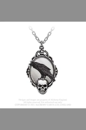 Alchemy Reflections of Poe Ketting - Zilverkleurig
