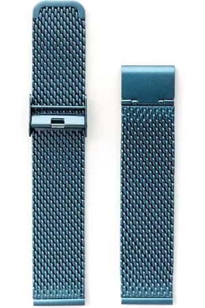 Merkloos Milanese Mesh Grof Geweven Horlogebandje Roestvrij Staal + opening tool - 20mm