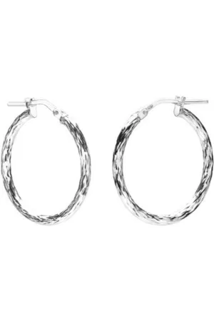 ARLIZI 2173 Oorbellen twisted oorringen - sterling - 23,5 mm