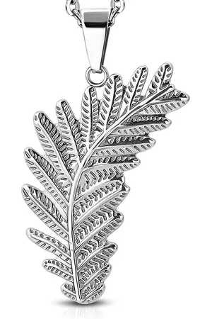 Amanto Ketting Esley - 316L Staal PVD - Blad - 25x52mm - 60cm