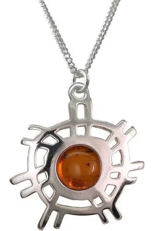 AuBor ®. Hanger. Zilver. De zon met Amber.