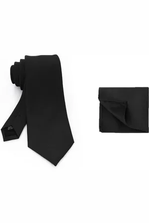 Sorprese Stropdas met Pochet - - 7.5cm - Micro Ribstructuur - Stropdassen - Pochette - Cadeau