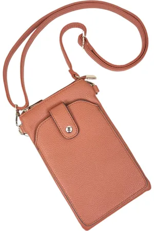Flora & CO Flora&Co - Paris - Handig Crossbody hand/telefoontasje voor mobiel - gsm - -bruin