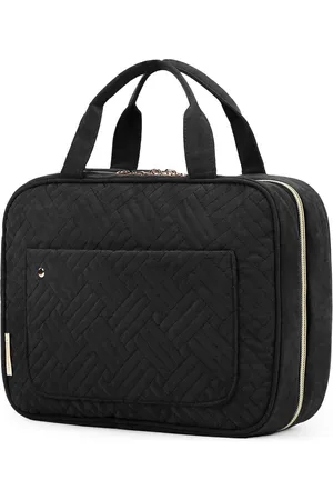 Merkloos Travel Hanging Toiletry Bag - Black Medium - Makeup Toiletries Toilettas met haak