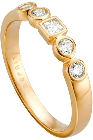 ESPRIT ESRG005212 Flow - ring - Zilver geelgoudverguld
