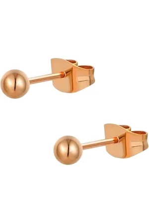 Fako Bijoux® Oorbellen - Steker - RVS - Stainless Steel - Knopje - 4mm