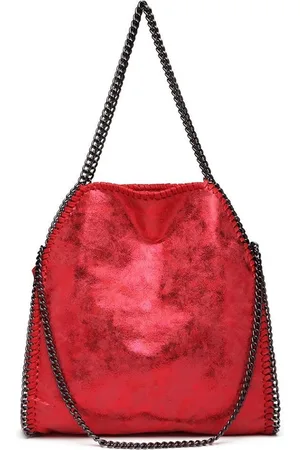 Merkloos Miss Lulu Schoudertas met Ketting - Handtas - Laptoptas - Hobo-tas - (S1760 D-RD)