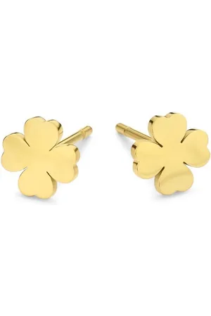 CO88 Oorbellen Dames - Oorstekers - Klaver - Ø8mm - Staal - - 8CE-70334
