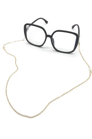 Merkloos Brillenkoord - Brilkoord - Brilketting - Bril accessoires - 60 cm - Kraaltjes - - Witte pareltjes