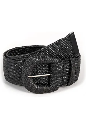 Fashion Favorite Olivia Gevlochten Riem - | 95 x 4,5 cm | Rotan/Stro | Kunststof/Polyester |