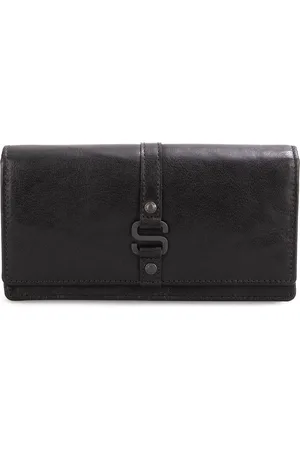 Spikes&Sparrow Leather RFID wallet - Iowa - Black