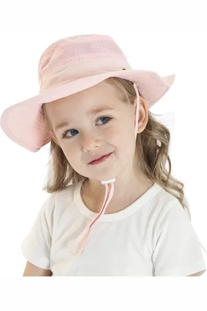 MINIIYOU Baby Meisjes Zonnehoed - Luchtig - Touwtje - Roze