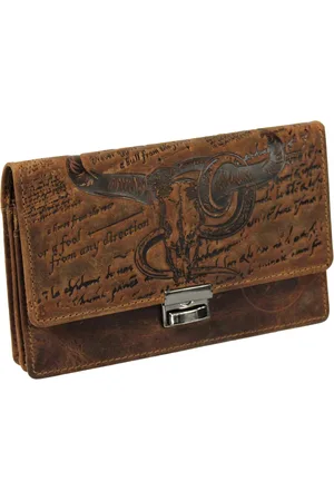 Hillburry LandLeder Portemonnee BULL & SNAKE met RFID bescherming - (bxhxd) ca. 17cm x 11cm x 3cm