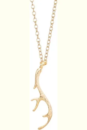 Amodi 24/7 Jewelry Collection Hert Gewei Ketting - Edelhert - Geborsteld