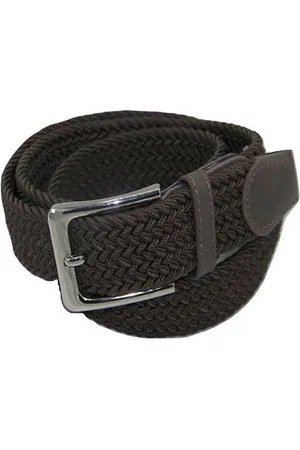 Flores Lederwaren Elastische Comfort Riem - maat 115 - Gevlochten - 100% Elastisch - Nikkelvrije Gesp