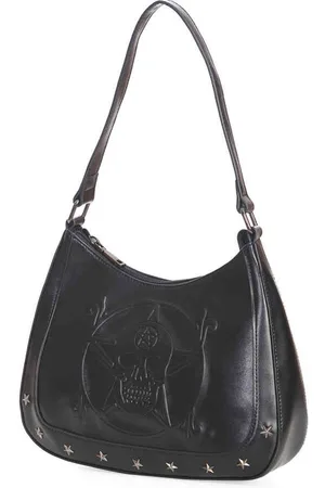 Banned Retro White Magic Skull Schoudertas