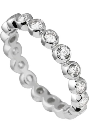 DIAMONFIRE Zilveren ring met steen