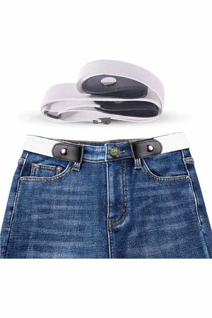 Merkloos Gespvrije Riem - Broeken - Unisex - Elastische Riem - Zonder Gesp