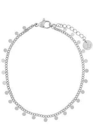 essentialistics Armband kleine muntjes - Volwassenen - - Stainless steel (verkleurt niet) - Verlengkettinkje