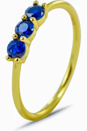 Silventi 9SIL-21783 Zilveren Ring - Dames - 3 Zirkonia Steentjes - Rijring -