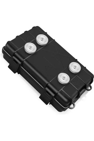 Merkloos Magnetische sleutelhouder voor onder de auto - Sleutelmagneet autosleutelhouder - Sterk en verborgen - Voor outdoor reizen - Stash box voor voertuigen - Zwart