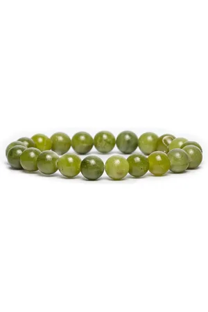 Bixorp Gems Imitatie Edelsteen Armband - Gepolijste Natuursteen Kralenarmband - 18cm