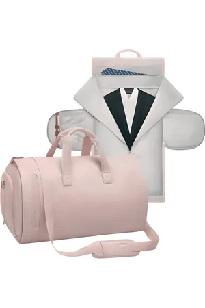 Merkloos CarryQuest® - Opvouwbare Reistas - Handtas - Luxe - Multifunctioneel - Roze- PU-Leer - Polyester - Weekendtas - Zakenreis - Waterdicht - Verstelbaar - Afneembaar - Schouderriem