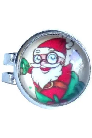 2 Love It Crazy Santa - Ring - Verstelbaar in maat - 12 mm doorsnee - Kinderen - Kerst