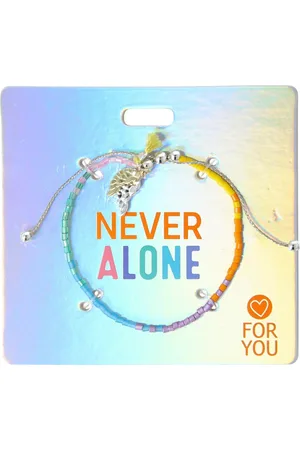 Depesche Trend kralenarmband Protection & Love - met tekst Never Alone