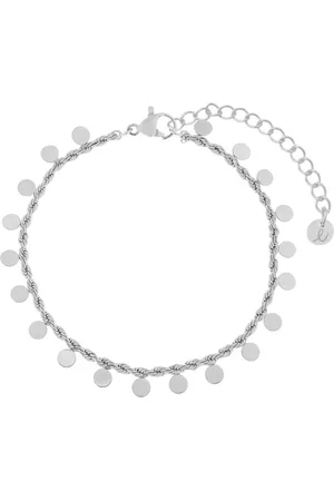 essentialistics Armband met veel muntjes - Volwassenen - Zilverkleur - Stainless steel (verkleurt niet) - Verlengkettinkje