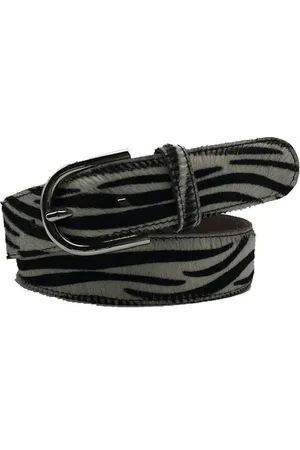 KÖ Kind Düsseldorf Zwart en witte riem - Animal Zebra Dames riem - Broekriem Dames - Dames riem - Dames riemen - heren riem - heren riemen - riem - riemen - Designer riem - luxe