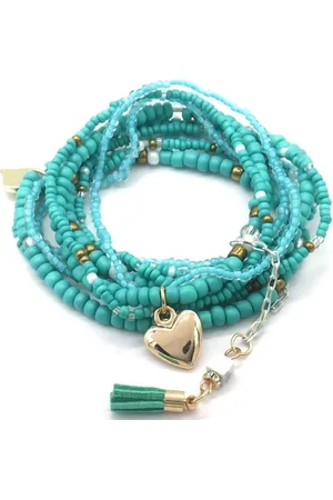 The Musthaves Armbanden - set - armbandenset - accessoire - sieraad - elastiek - hartje - - hip - trendy - tijdloos - accessoire - sieraad - geschenk - cadeau - feest - feestdagen - verjaardag - dames - vrouwen