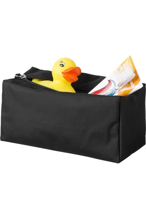 Merkloos Passage Sterke Toilettas/Make-uptas - 19 x 10 cm - Zwart - Gratis Verzonden