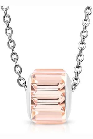 Amanto Ketting Cau Pink - 316L Staal - 10x12mm - 45cm