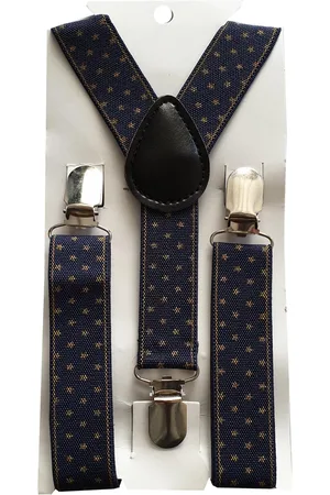Fako Fashion Kinder Bretels - Kinderbretels - Print - Sterren - 65cm - Navy Blauw