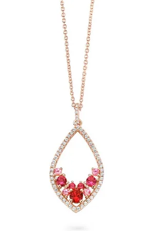 Velini Jewels P6409F -Hanger+Ketting -925 Zilver -Gekleurde Cubic Zirkonia