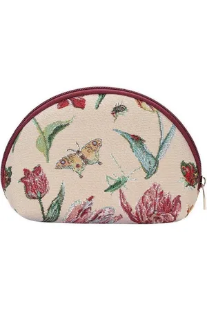 Signare Make-up tas - Gobelinstof – Tulp wit – Jacob Marrel - Tulpen