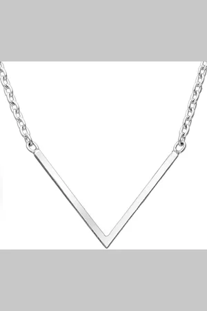 EAR IT UP Ketting - V - Chevron - 925 sterling - Collier - 40 tot 45 cm - 1 stuk