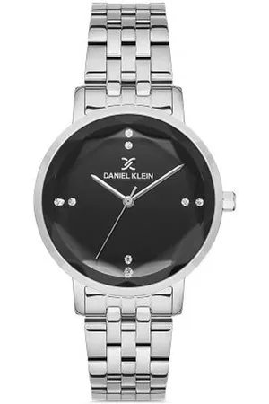 Daniel Klein DK.1.13034-2 - Horloge - Analoog - Dames - Vrouwen - stalen band - Zilverkleurig - Zwart