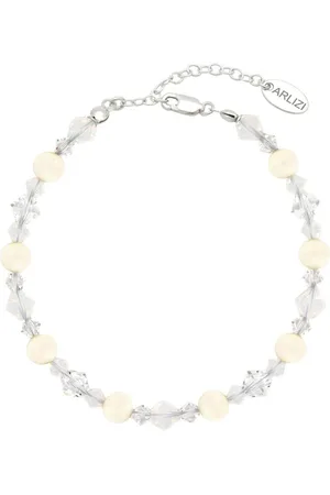 ARLIZI 1947 Armband parel Swarovski kristal wit - sterling - 21 cm