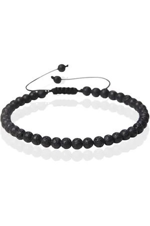 Memphis No.1 Armband - 4mm Lava Stone