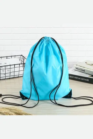Merkloos Gymtas Met Rijgkoord - Nylon Rugzakjes ??? Nylon Rugzak ??? Licht