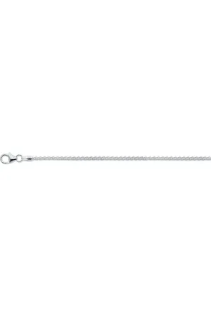 Glow Lengtecollier - zilver - palmierschakel 1.5 mm - 42 cm