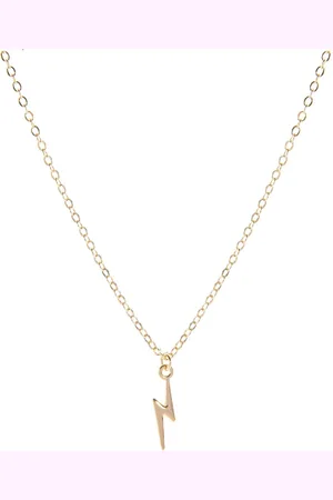 KJG Goudkleurige ketting met Bliksemschicht