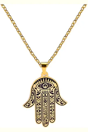 ASTRADAVI 18K Vergulde Sieraden - Hanger - Fatima Hand - Khamsa - - Cadeau Idee