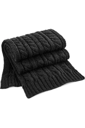Beechfield Warme kabel gebreide winter sjaal - - Luxe kwaliteit - 100% acryl - Dames/heren/volwassenen