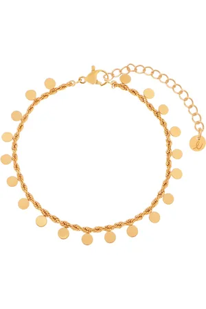 essentialistics Armband met veel muntjes - Volwassenen - Goudkleur - Stainless steel (verkleurt niet) - Verlengkettinkje